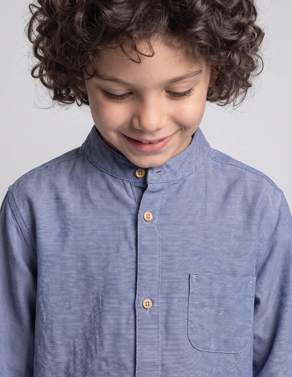Camisa casual manga larga para niño 2