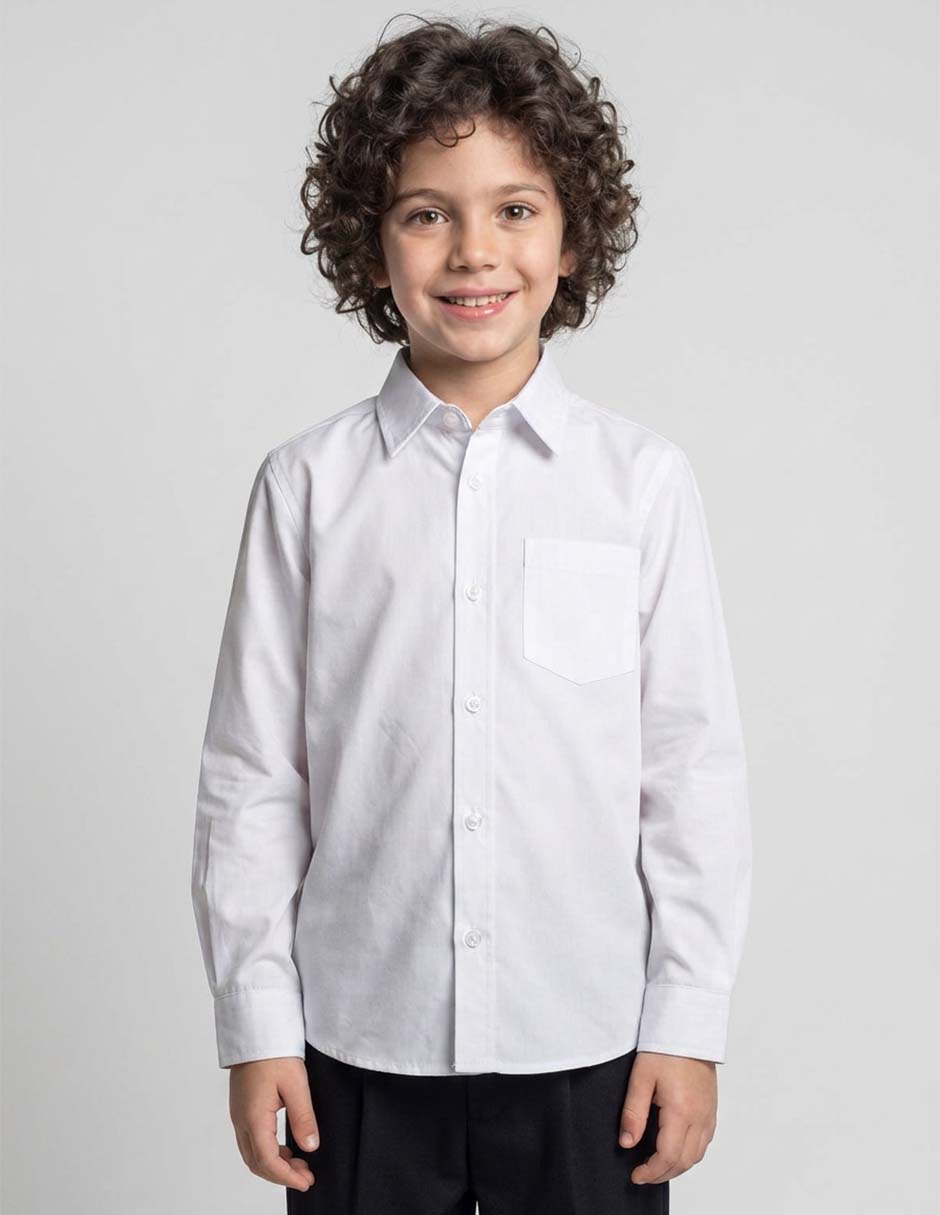 Camisa casual manga larga para niño Camisa casual manga larga para niño