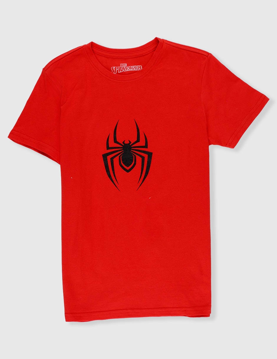 Playera Spider-Man Caricatura manga corta para niño