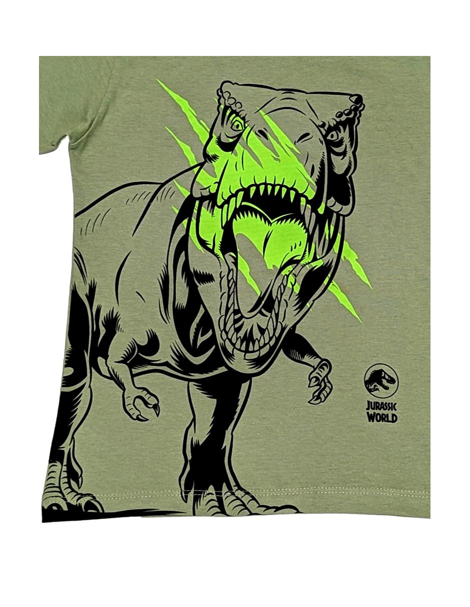 Playera Jurassic manga corta para niño 3