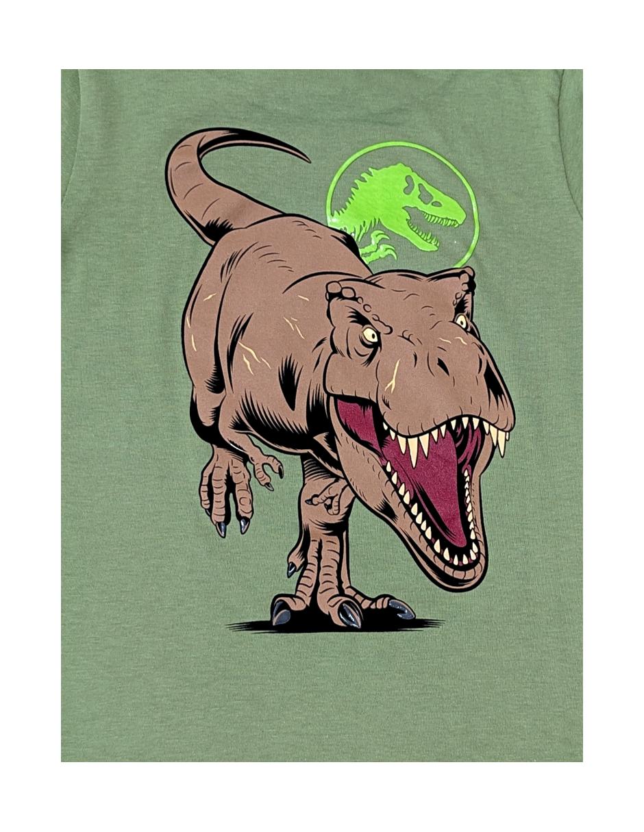 Playera Jurassic manga corta para niño 4