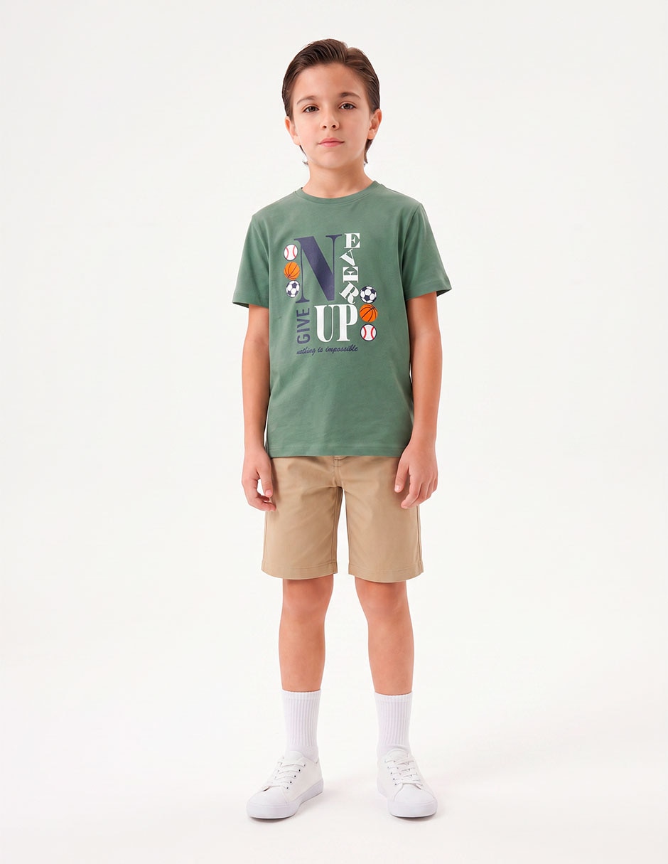 Playera manga corta para niño 2