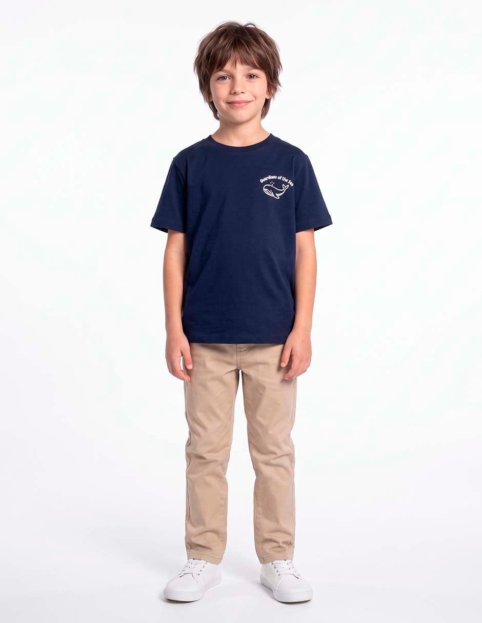 Playera manga corta para niño