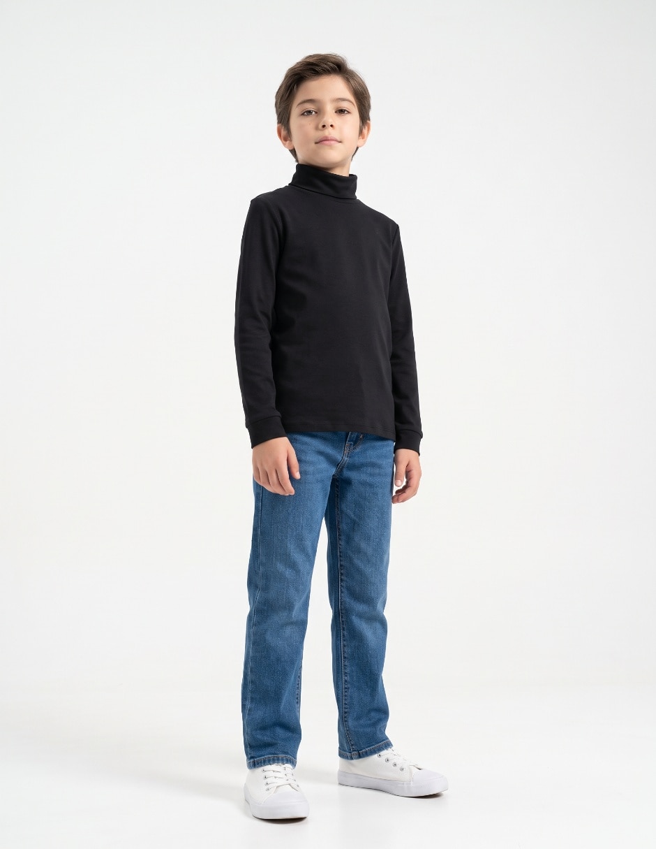 Playera manga larga para niño