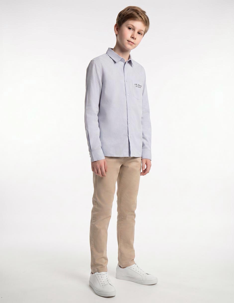 Camisa casual manga larga para niño Camisa casual manga larga para niño