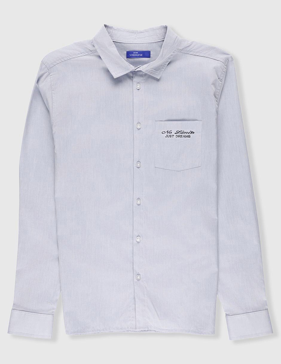 Camisa casual manga larga para niño 2