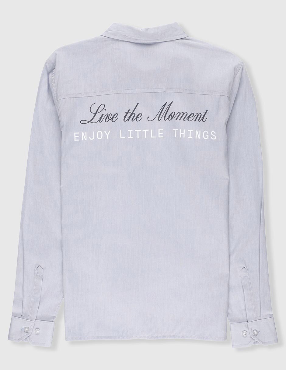 Camisa casual manga larga para niño 3
