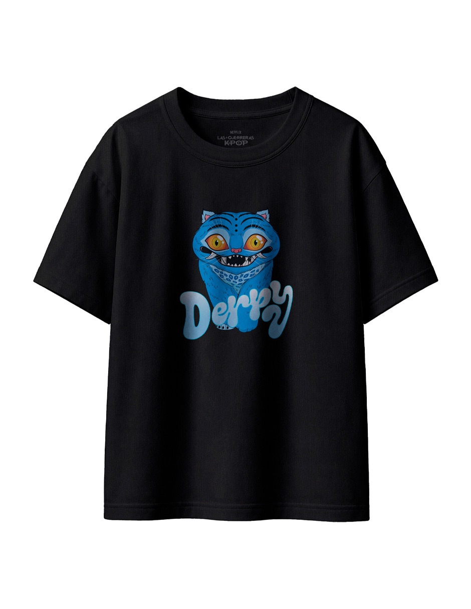 Playera Las guerreras K-Pop manga corta para niño