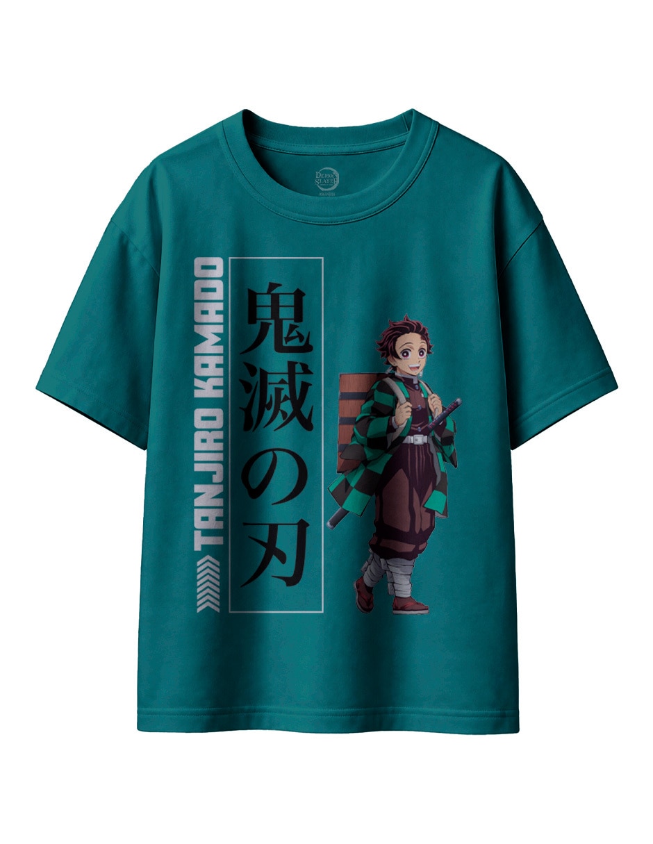 Playera Tanjiro Kamado manga corta para niño Playera Tanjiro Kamado manga corta para niño