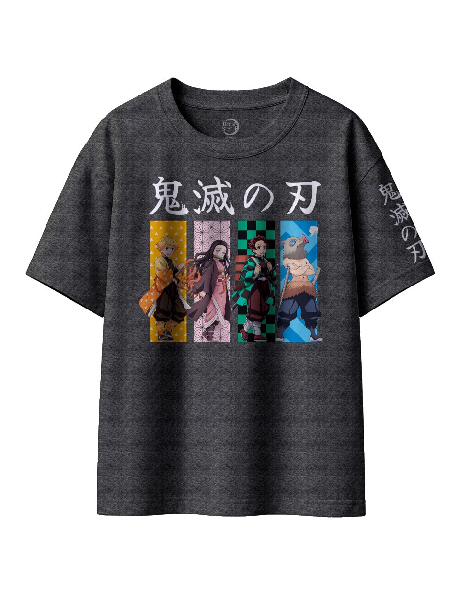 Playera Demon Slayer manga corta para niño Playera Demon Slayer manga corta para niño