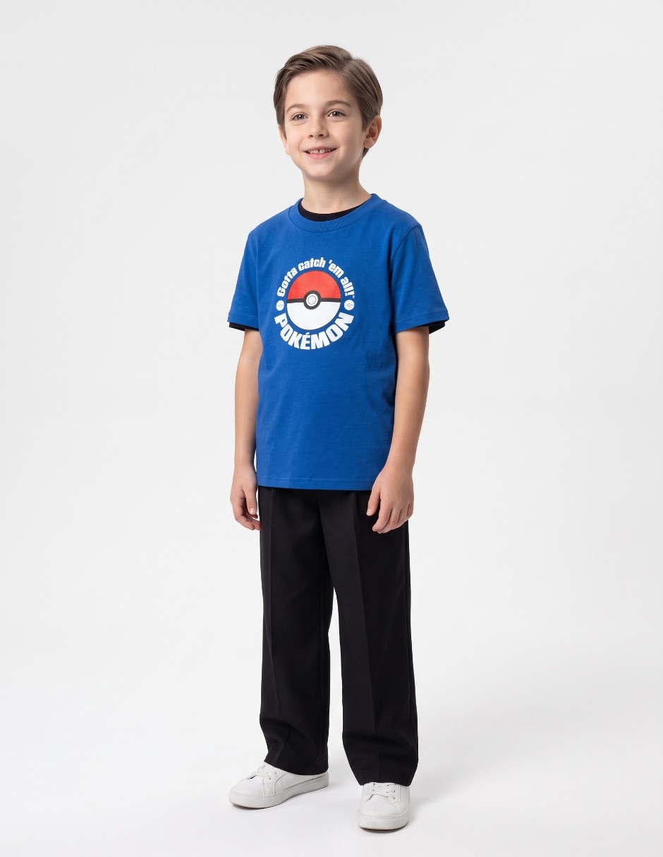 Playera manga corta para niño Playera manga corta para niño