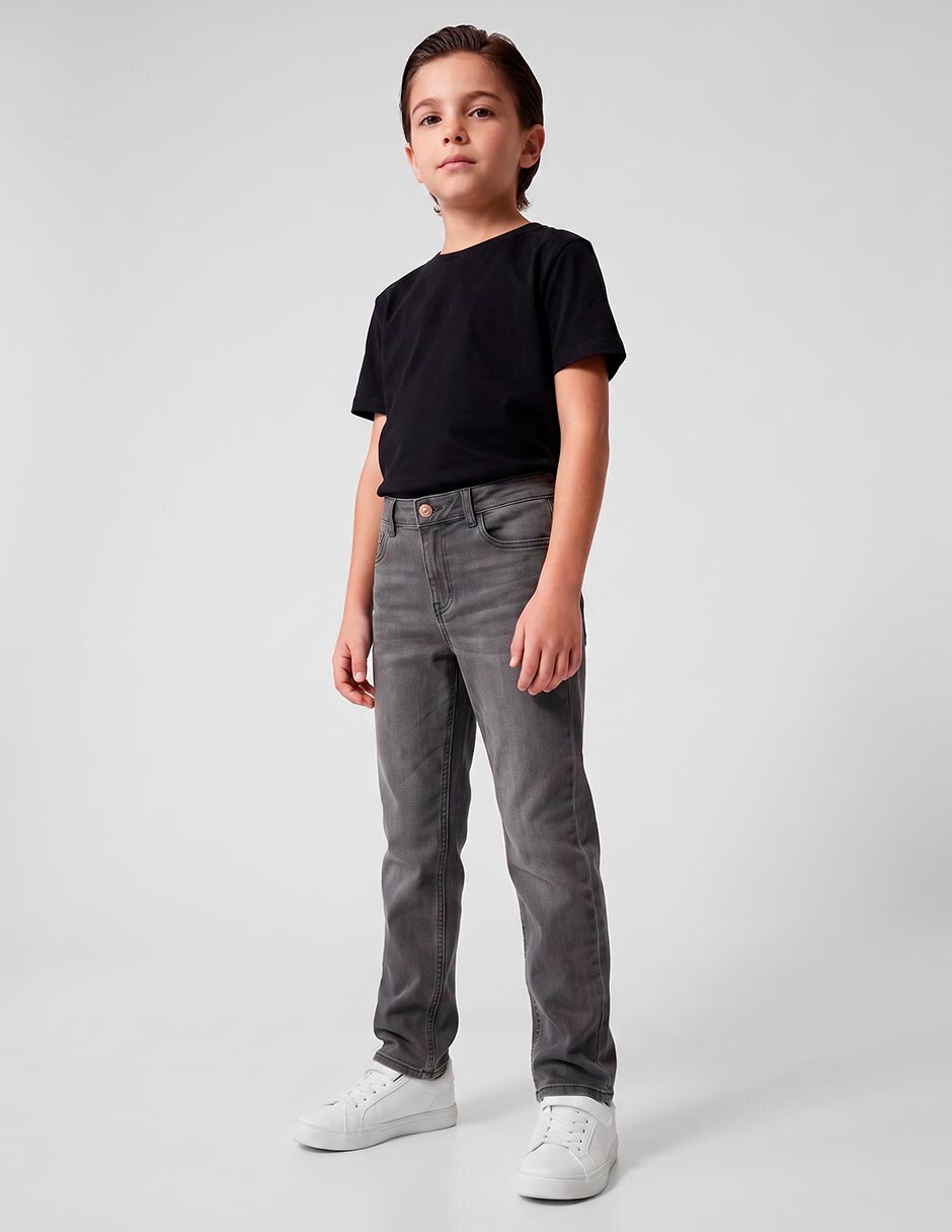 Jeans slim deslavado para niño 5