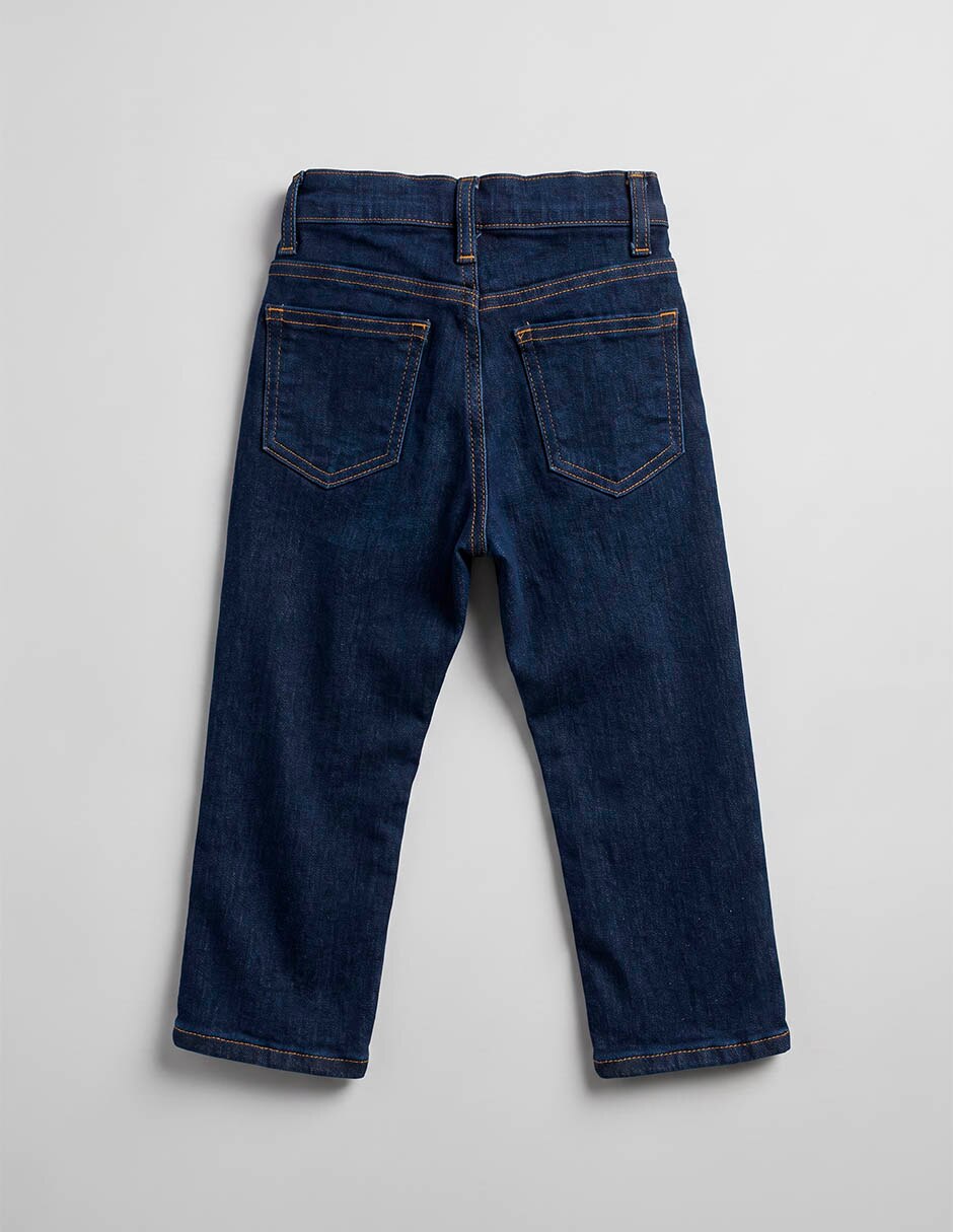 Jeans recto lavado medio para niño 2