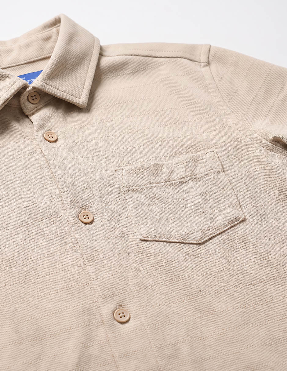 Camisa casual de algodón manga corta para niño 2