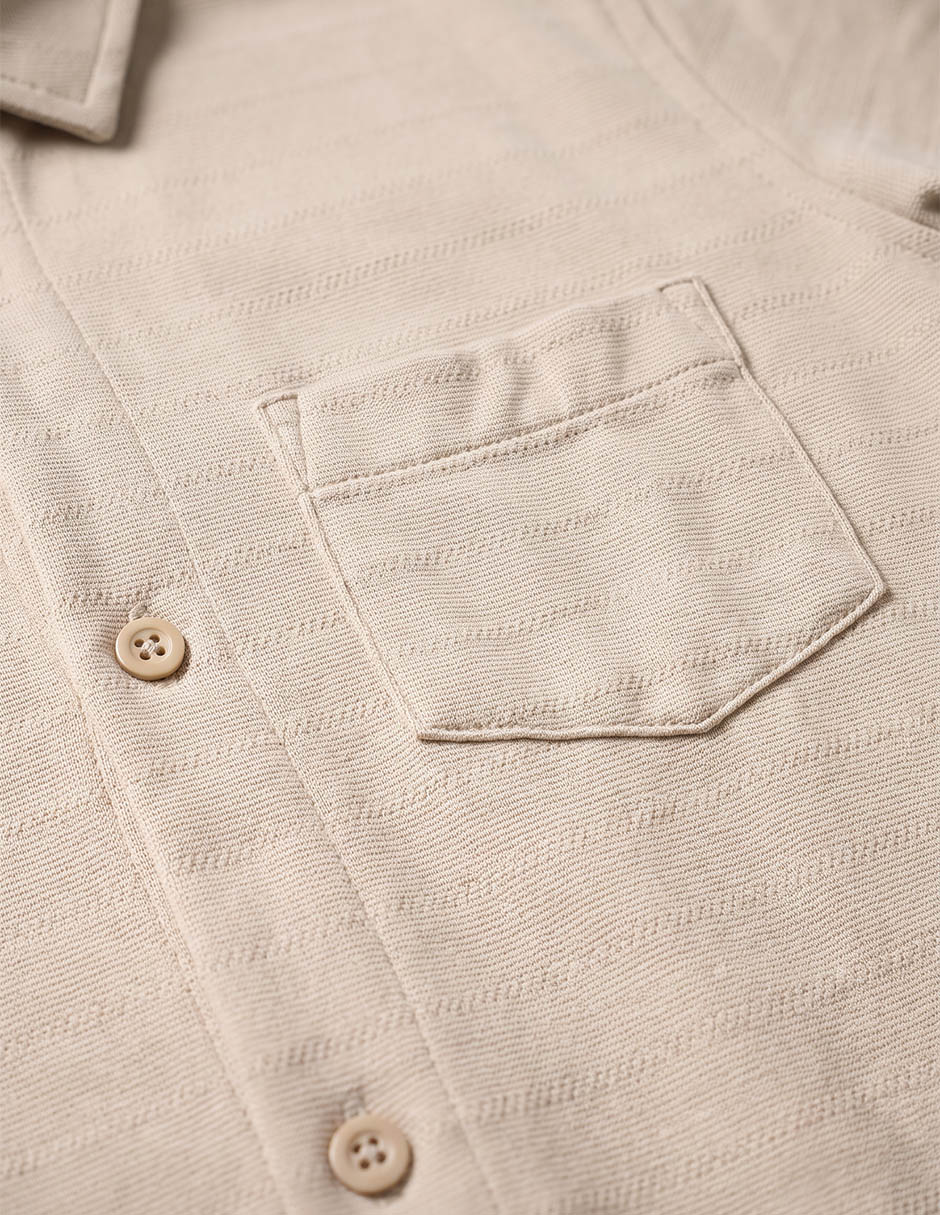 Camisa casual de algodón manga corta para niño 6