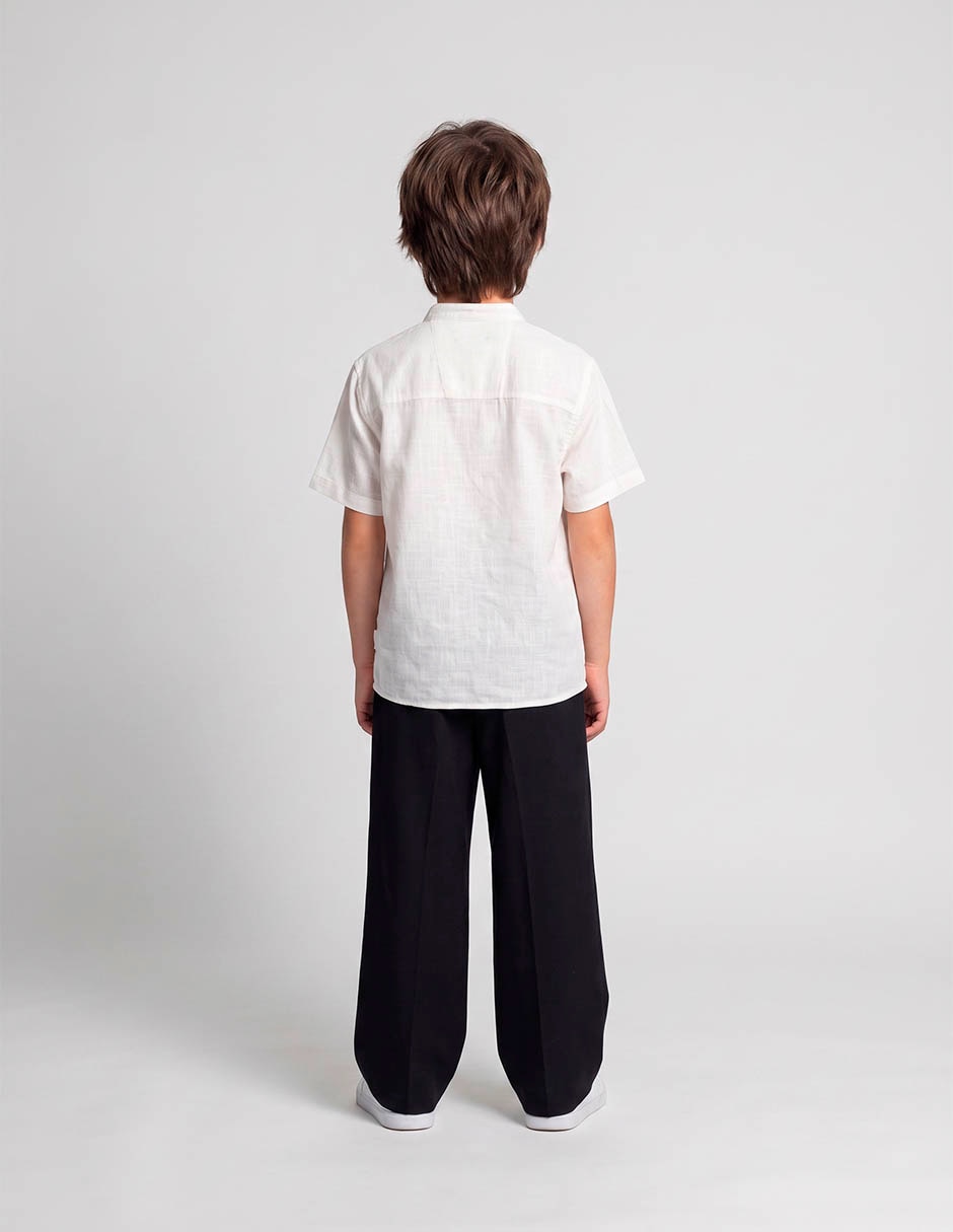 Camisa casual manga corta para niño