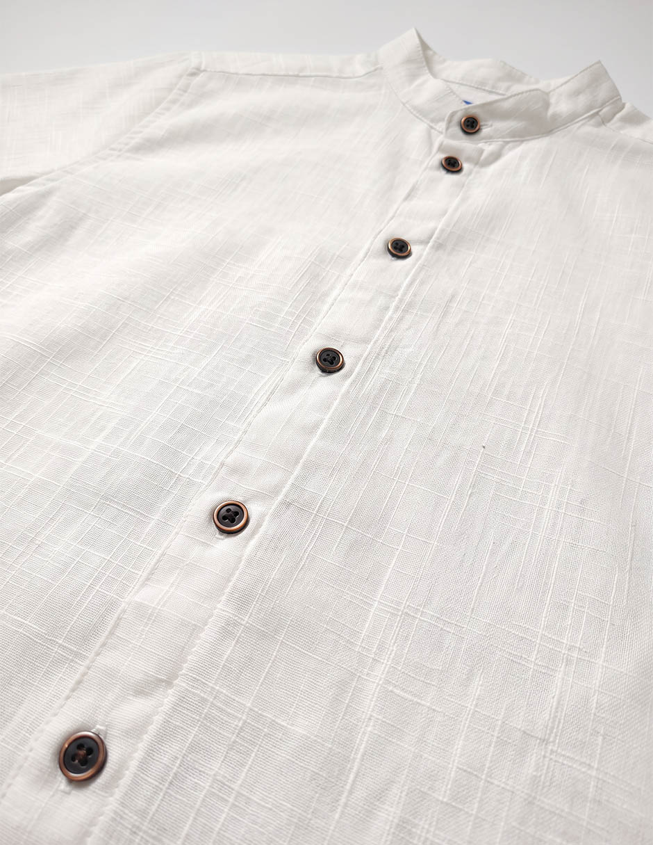 Camisa casual manga corta para niño 6