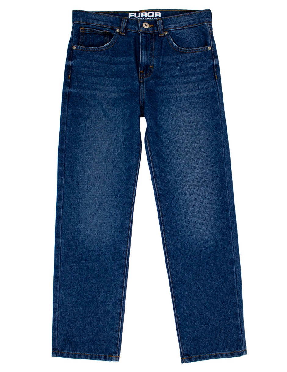 Pants recto deslavado para niño