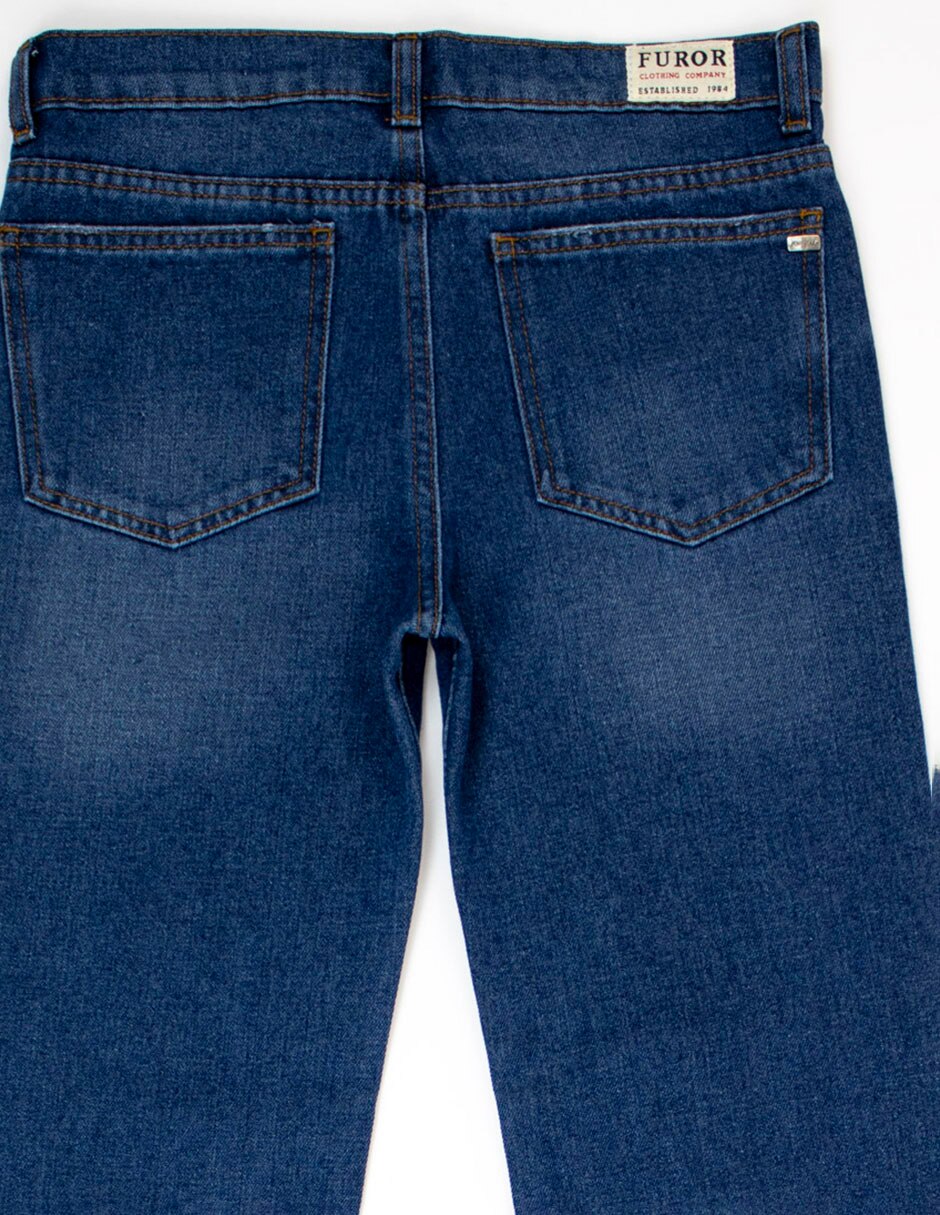 Pants recto deslavado para niño 3