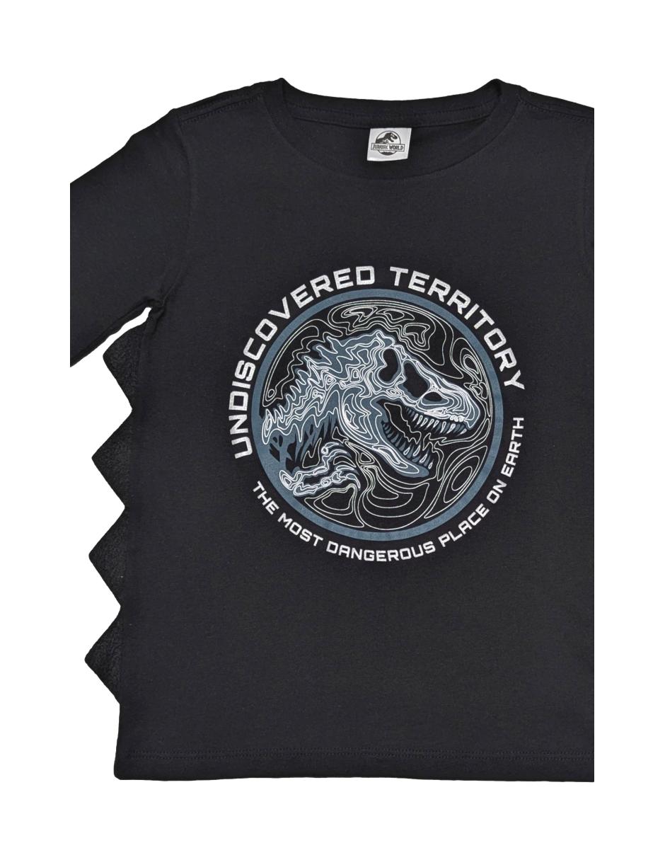 Playera jurassic world manga larga para niño 3
