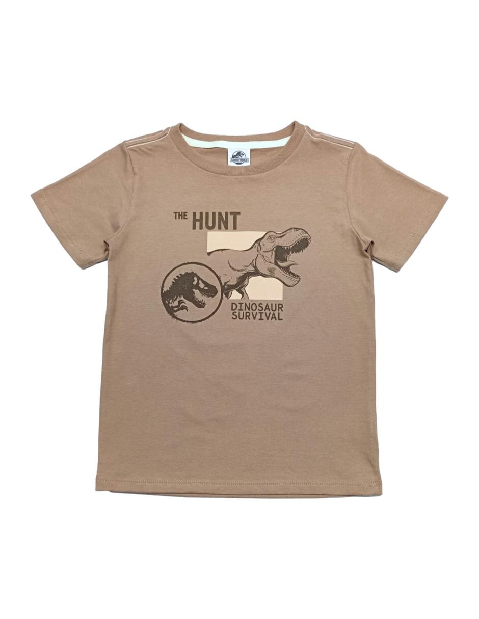 Playera jurassic world manga corta para niño