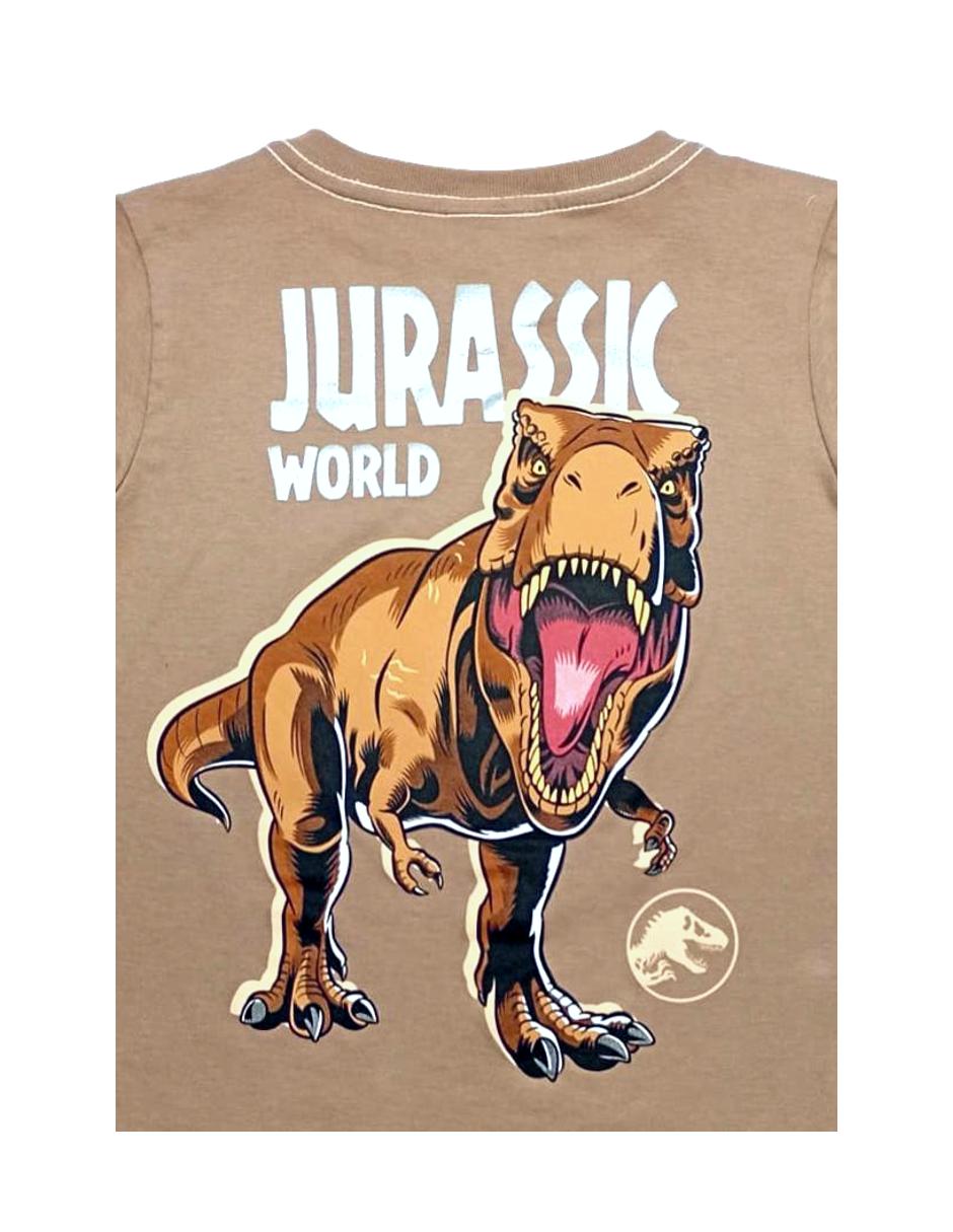 Playera jurassic world manga corta para niño 4